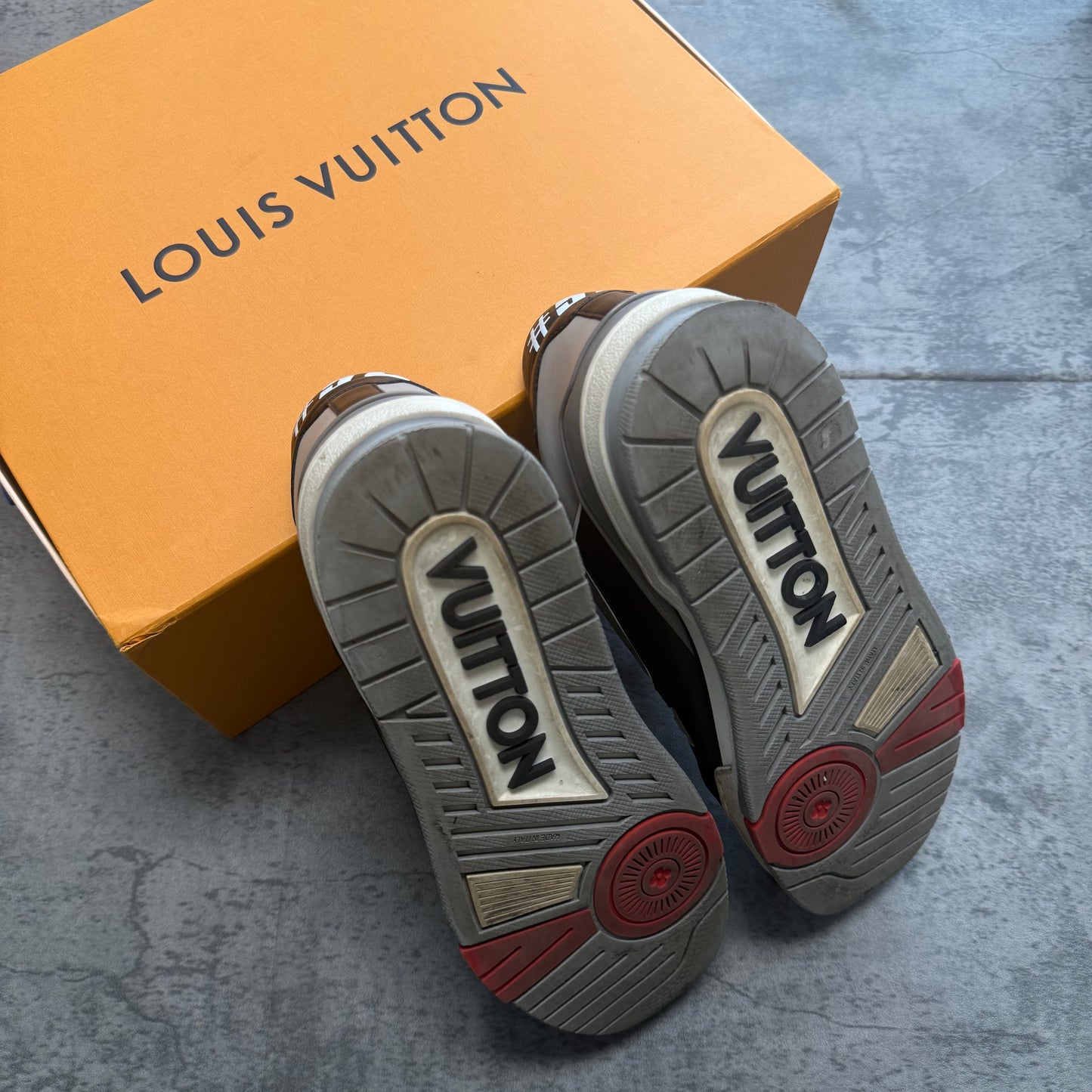 Louis Vuitton LV Trainer Sneaker Low Black Grey - 10US