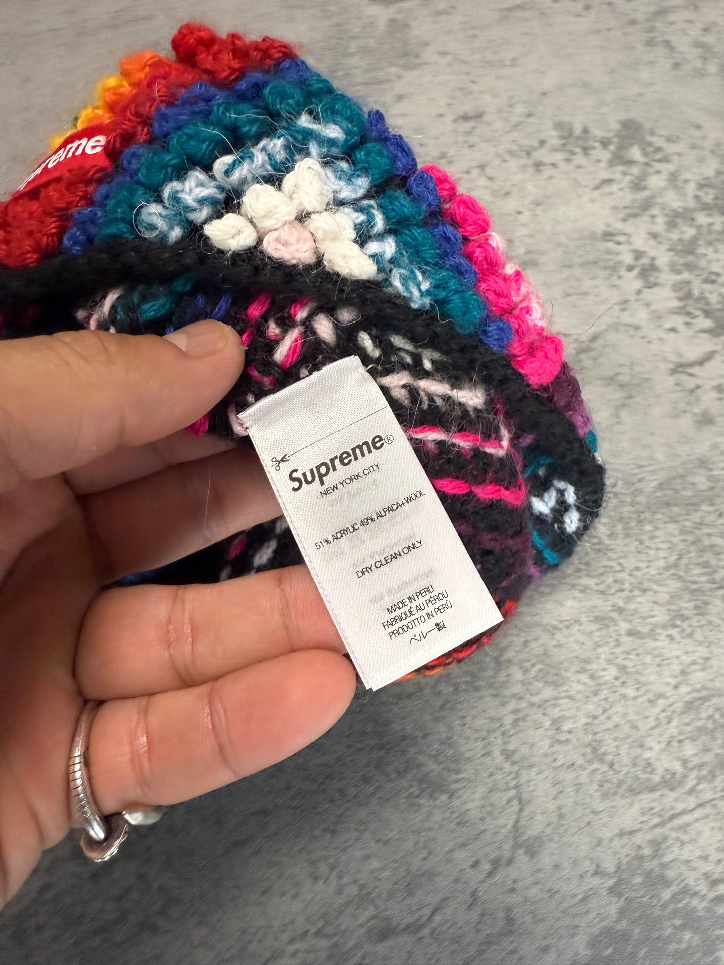 Supreme Knitted Multicolor Beanie - OS