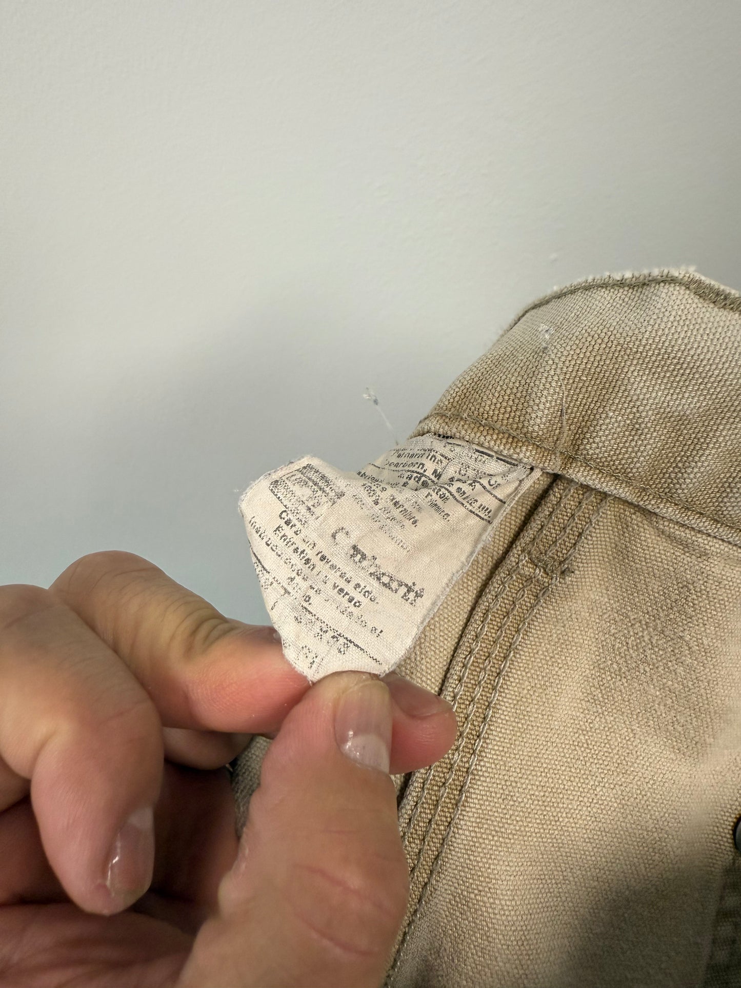 Carhartt Double Knee Tan Pants 32x33