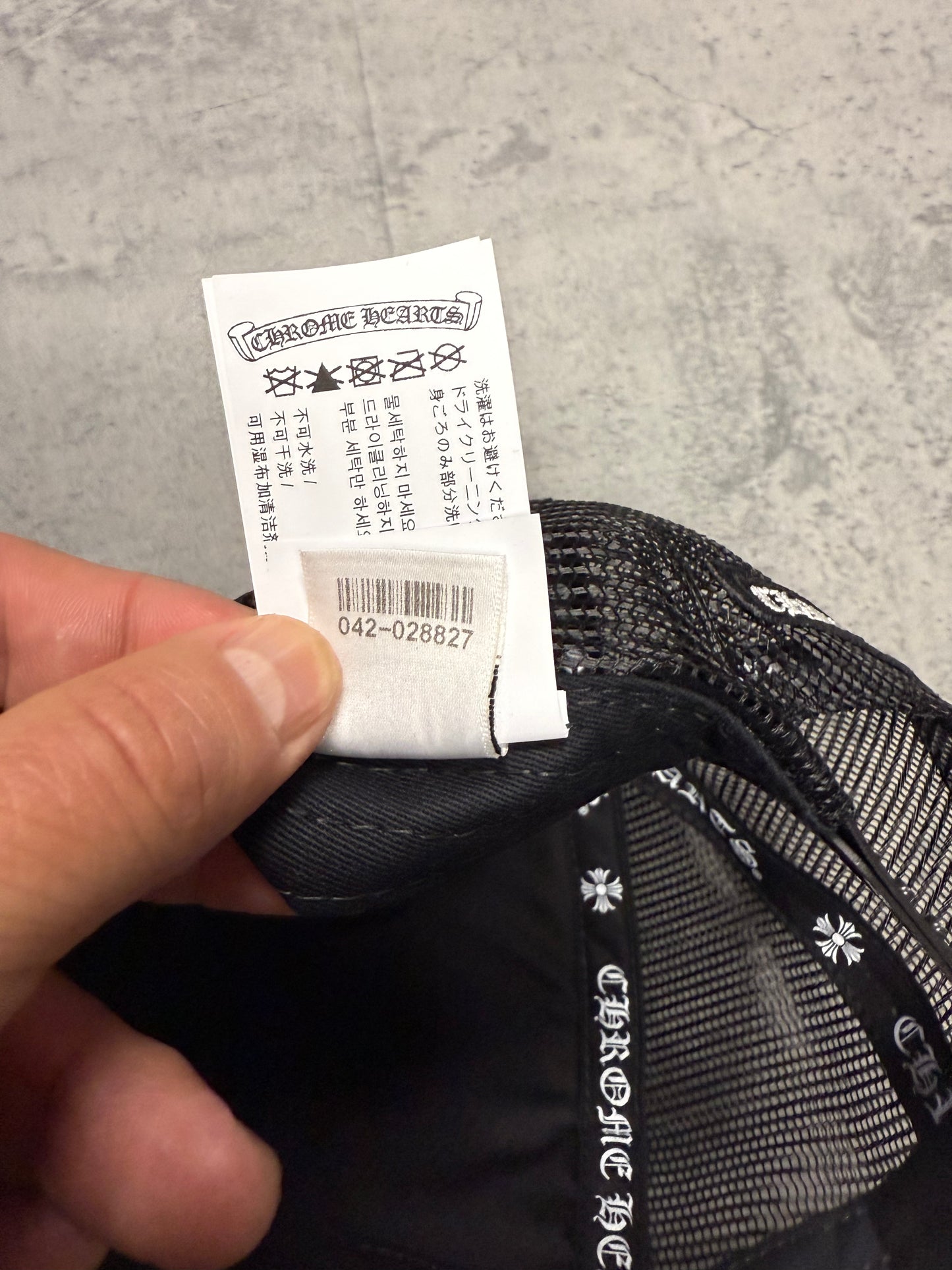 Chrome Hearts Cemetery Cross Patch Trucker Hat - OS