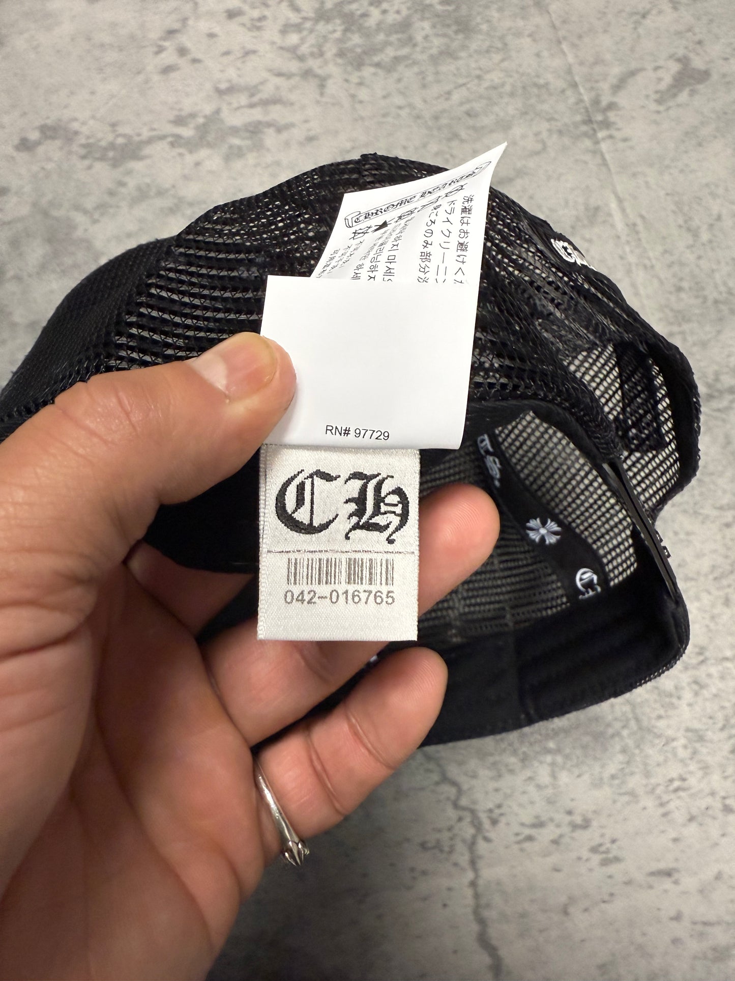 Chrome Hearts Camouflage Cemetery Cross Patch Trucker Hat - OS