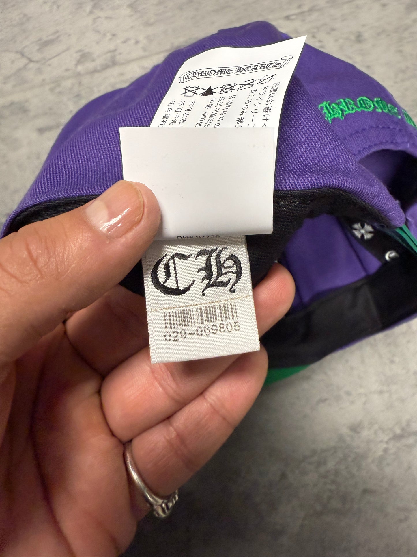 Chrome Hearts CH Purple Baseball Cap - OS