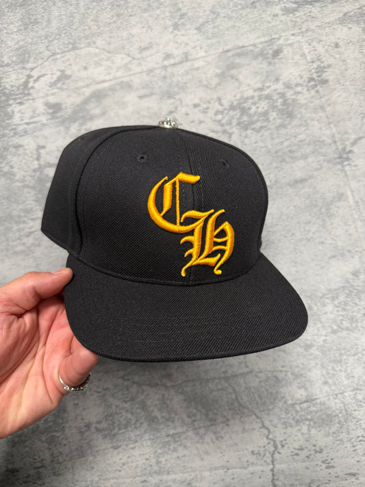 Chrome Hearts CH Baseball Hat Black and Yellow - OS