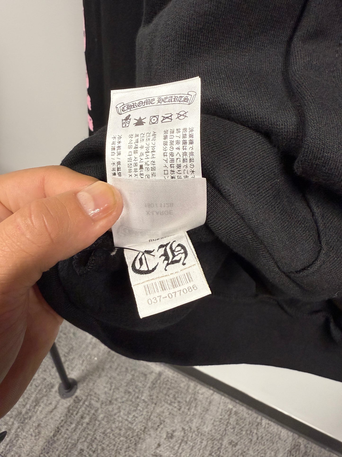Chrome Hearts Deadly Doll Cross Scroll Hoodie - XL