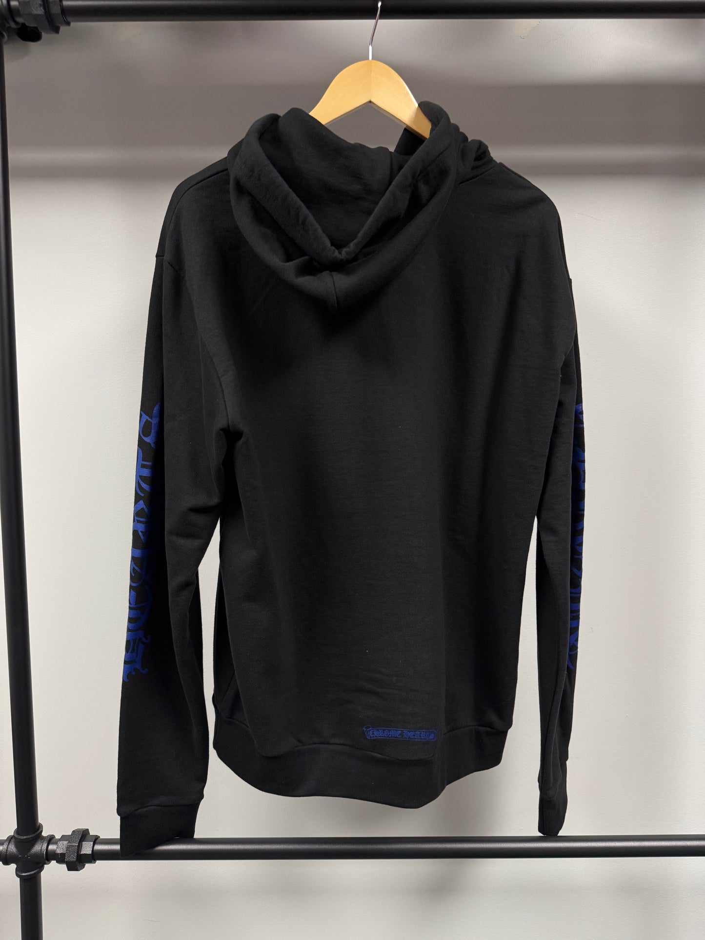 Chrome Hearts Vertical Logo Hoodie Black/Blue - M