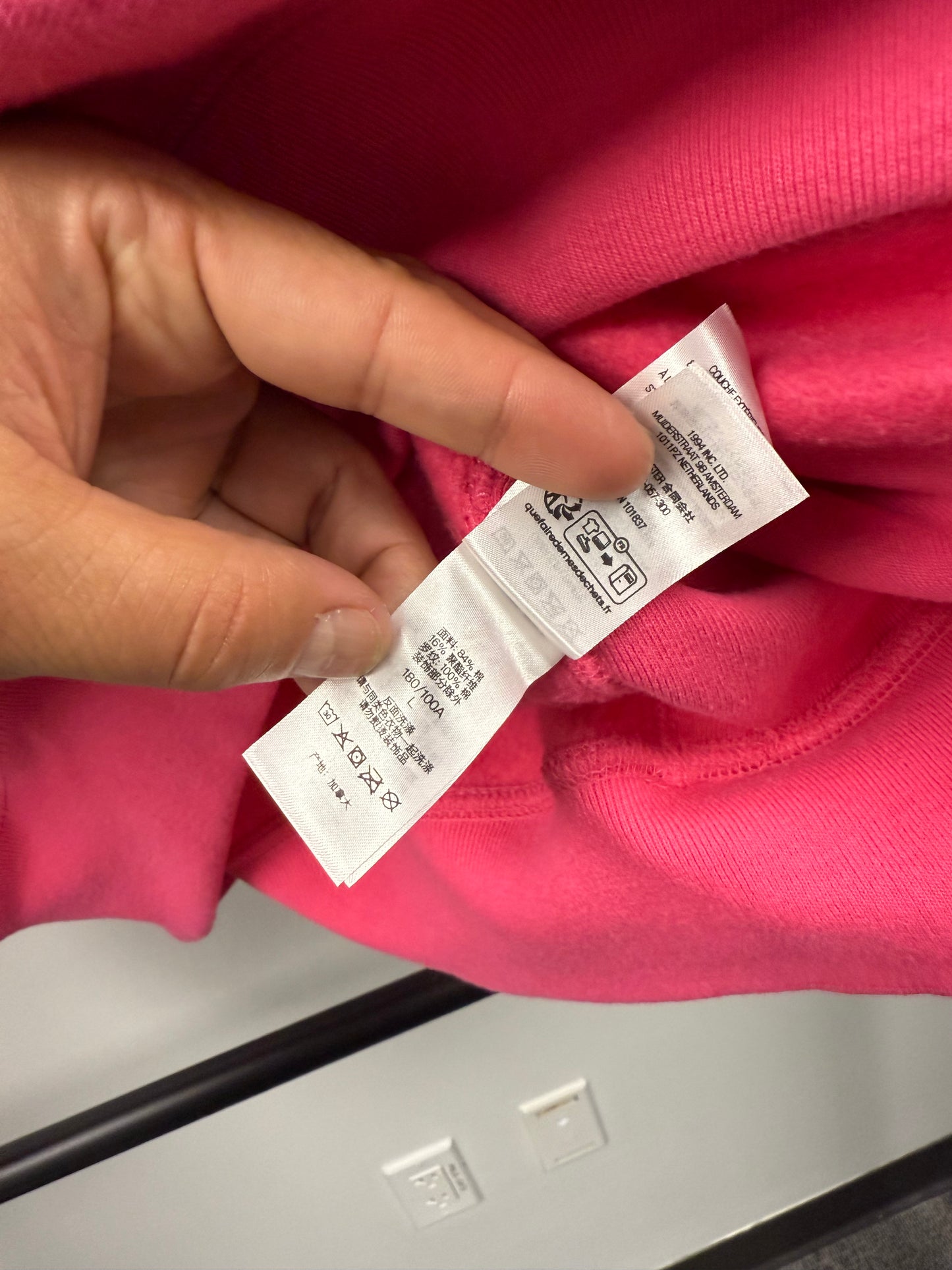 SUPREME HOODIE 'BOX LOGO FW25 PINK' - L