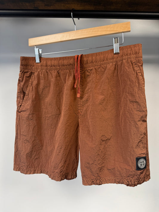Stone Island Satin Shorts - L