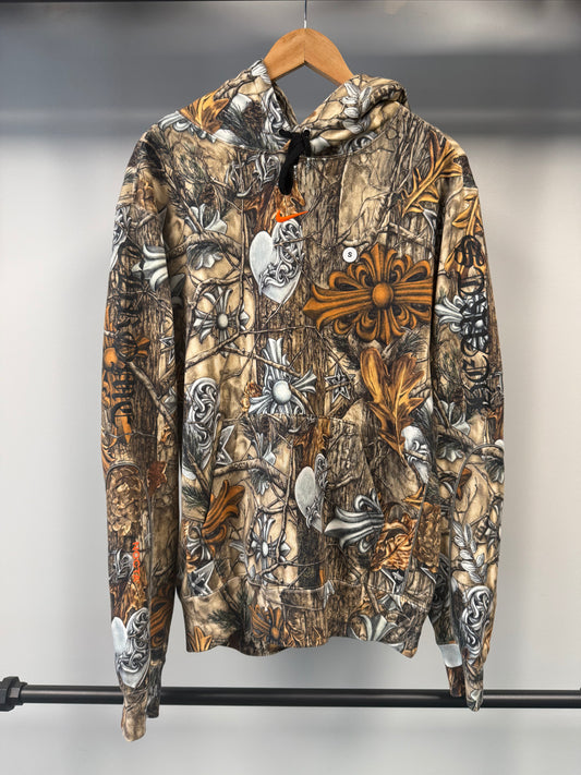 Chrome Hearts x NOCTA x Nike Cardinal Stock Fleece Hoodie 'Multi-Color/Safety Orange'