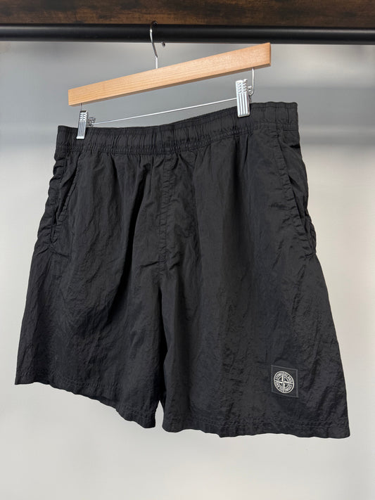 Stone Island Satin Shorts - L