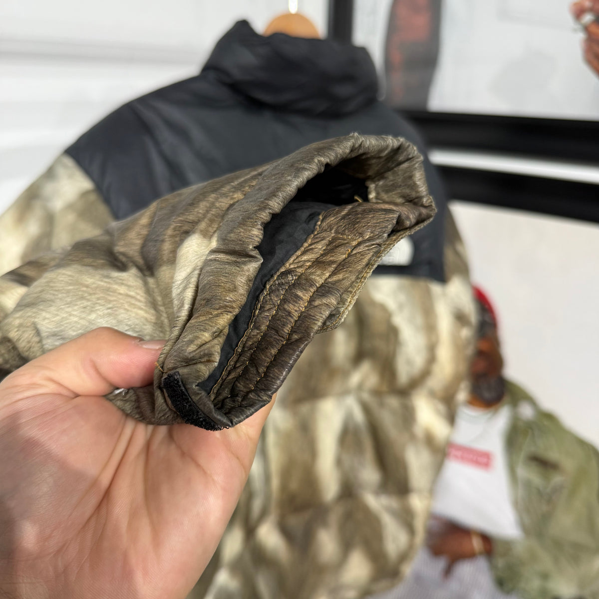 Supreme x The North Face ur Print Nuptse Brown