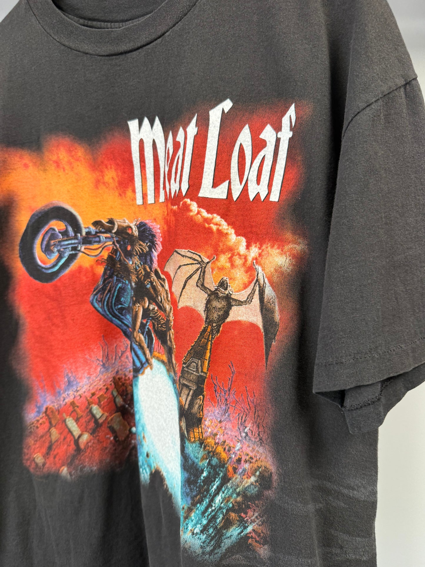 1993 Meat Loaf  "Bat Out Of Hell World Tour" Tee - Size XL
