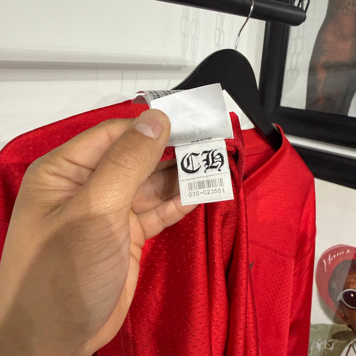Chrome Hearts x Matty Boy "FORM" Long-Sleeve Jersey 'Red'