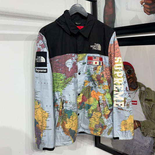 Supreme x The North Face Expedition Coaches Jacket 'Map'