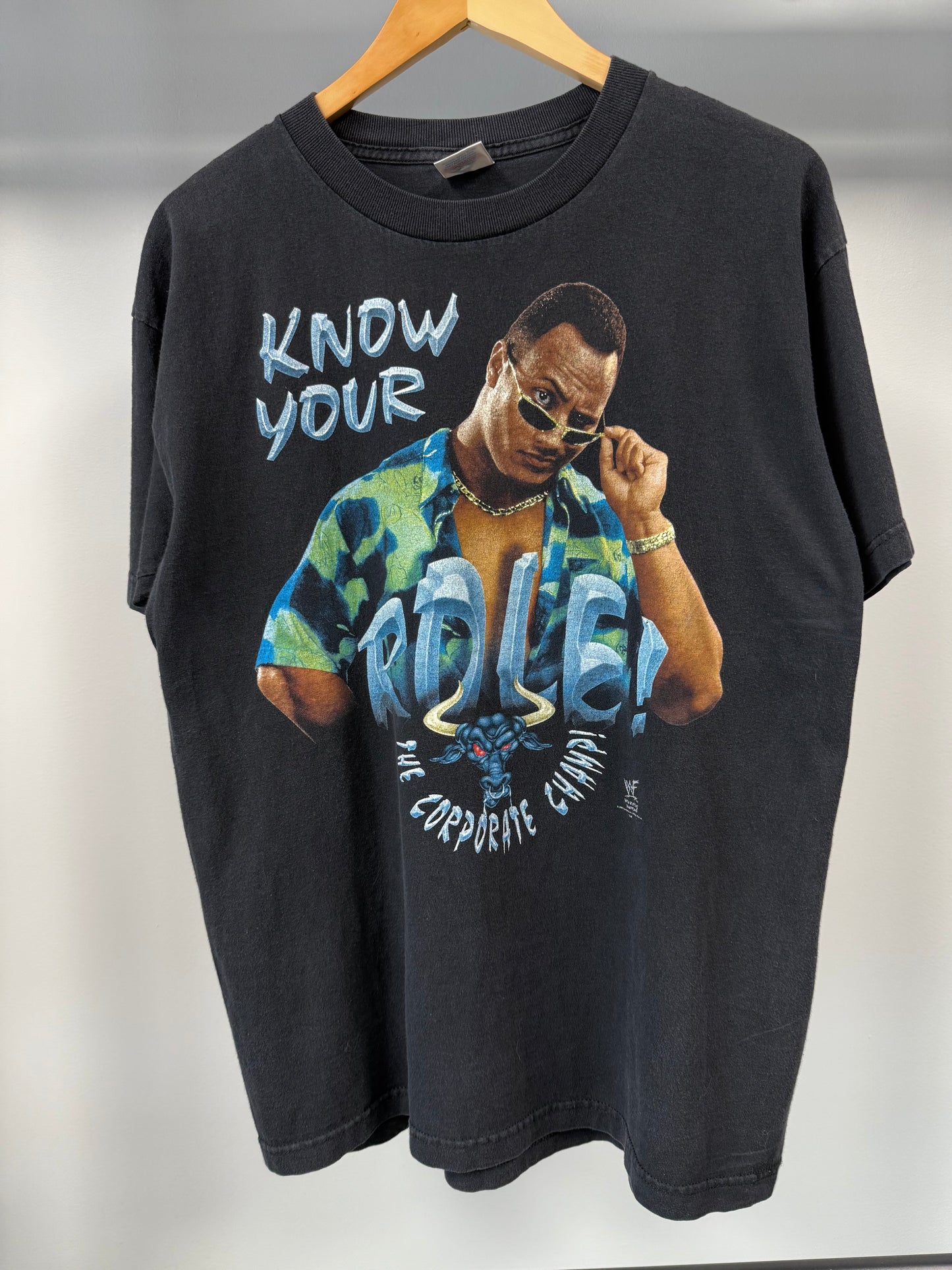 1998 The Rock "Know Your Role" Tee - Size L