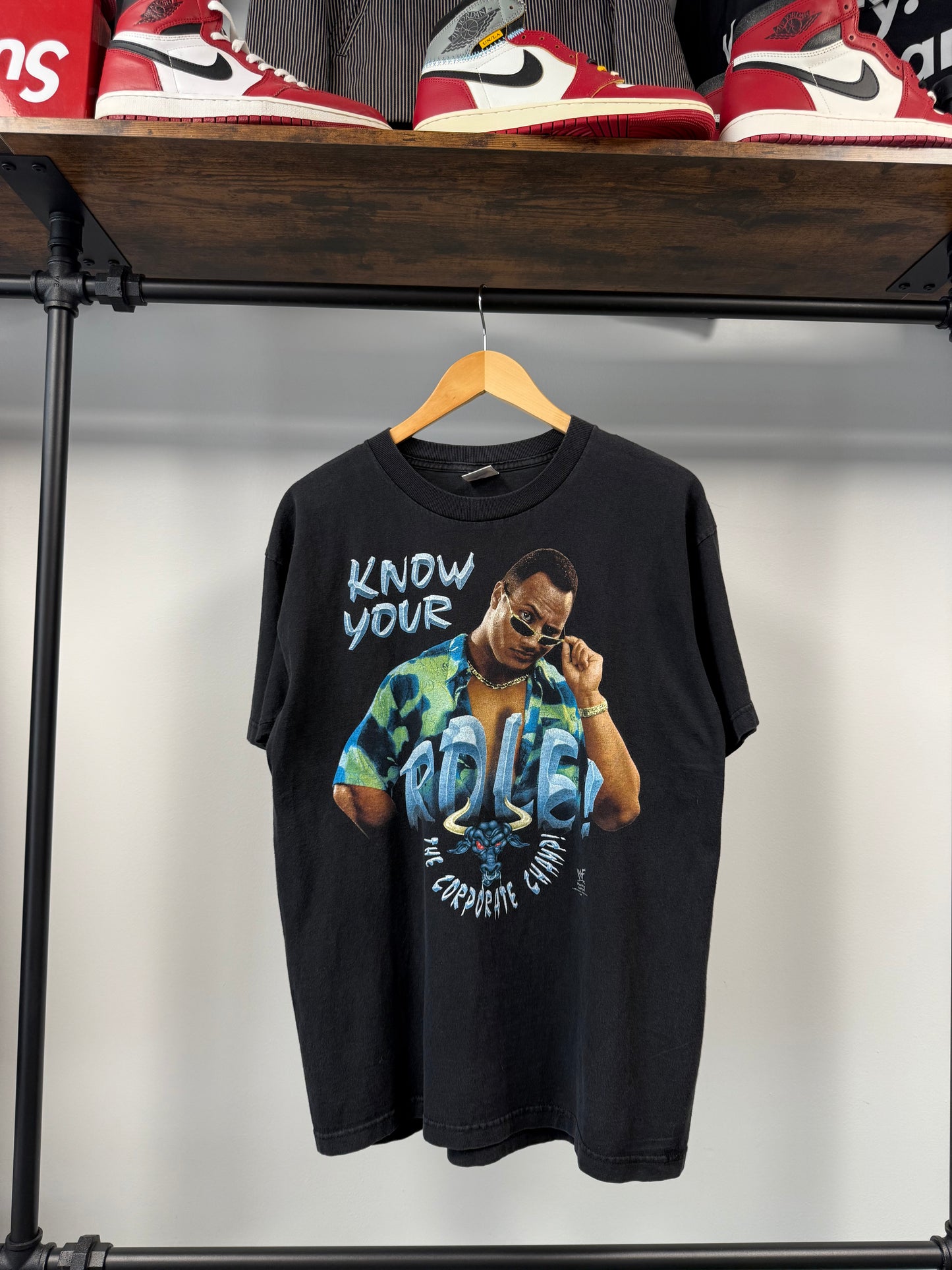 1998 The Rock "Know Your Role" Tee - Size L