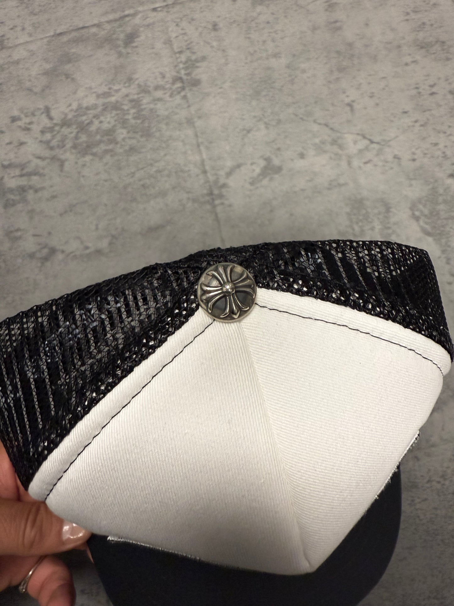 Chrome Hearts “Fuck” Hollywood Trucker - White