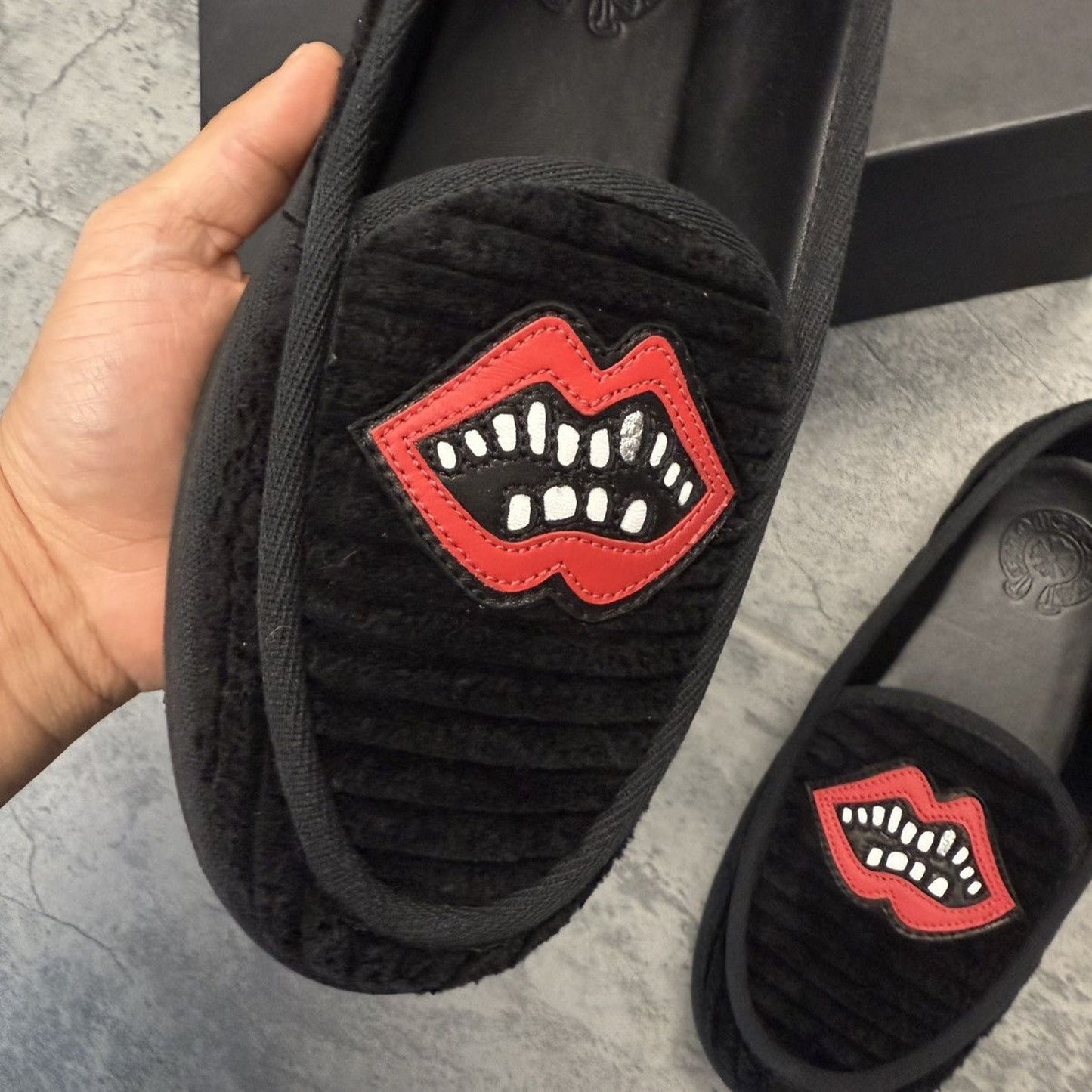 Chrome Hearts x Mattyboy Corduroy "Chomper" Loafers - 40 (8US)