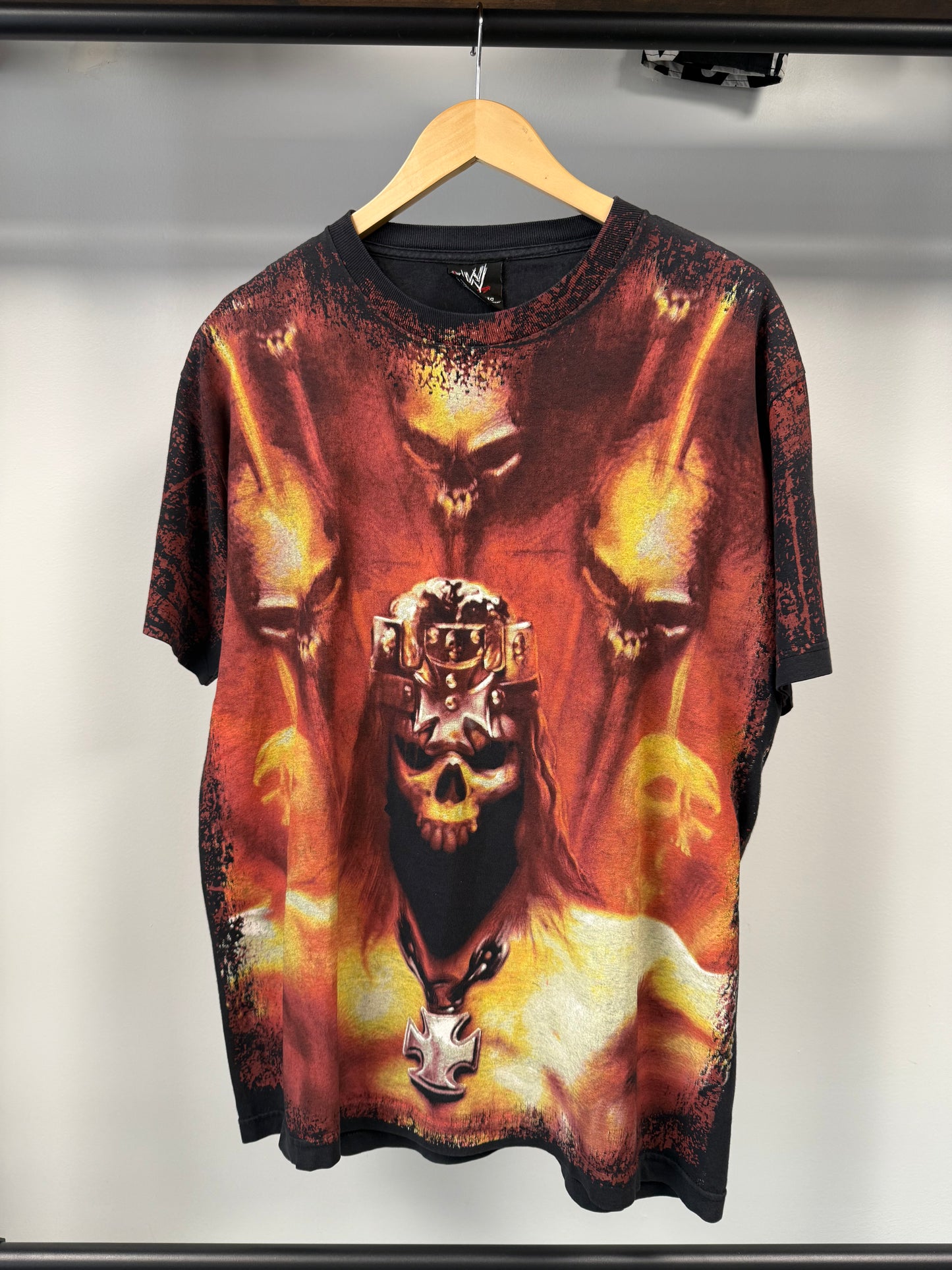 Triple H "Hunter Hearst Helmsley" All Over Print Tee - Size L