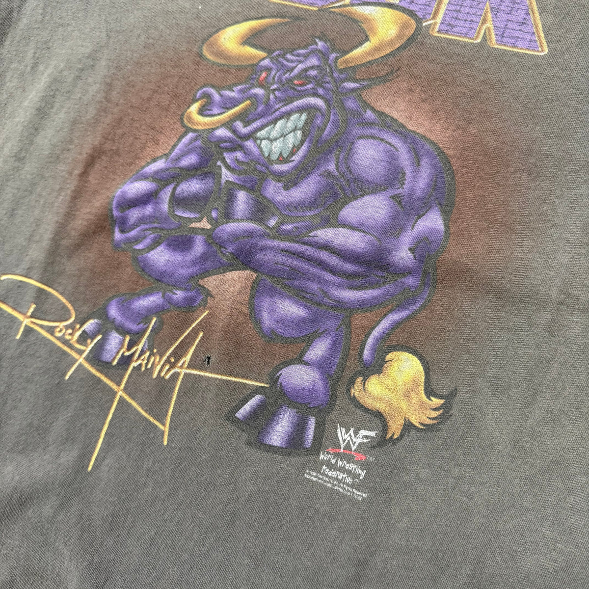 The Rock 1998 WWF "Rocky Maiva Bull