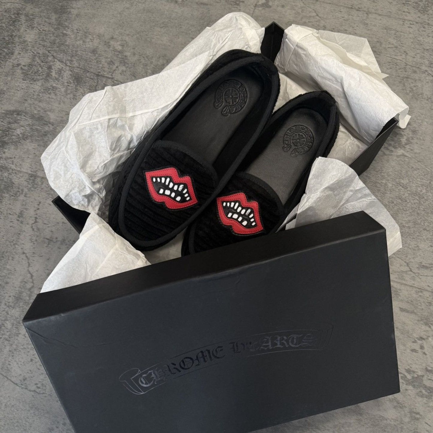 Chrome Hearts x Mattyboy Corduroy "Chomper" Loafers - 40 (8US)
