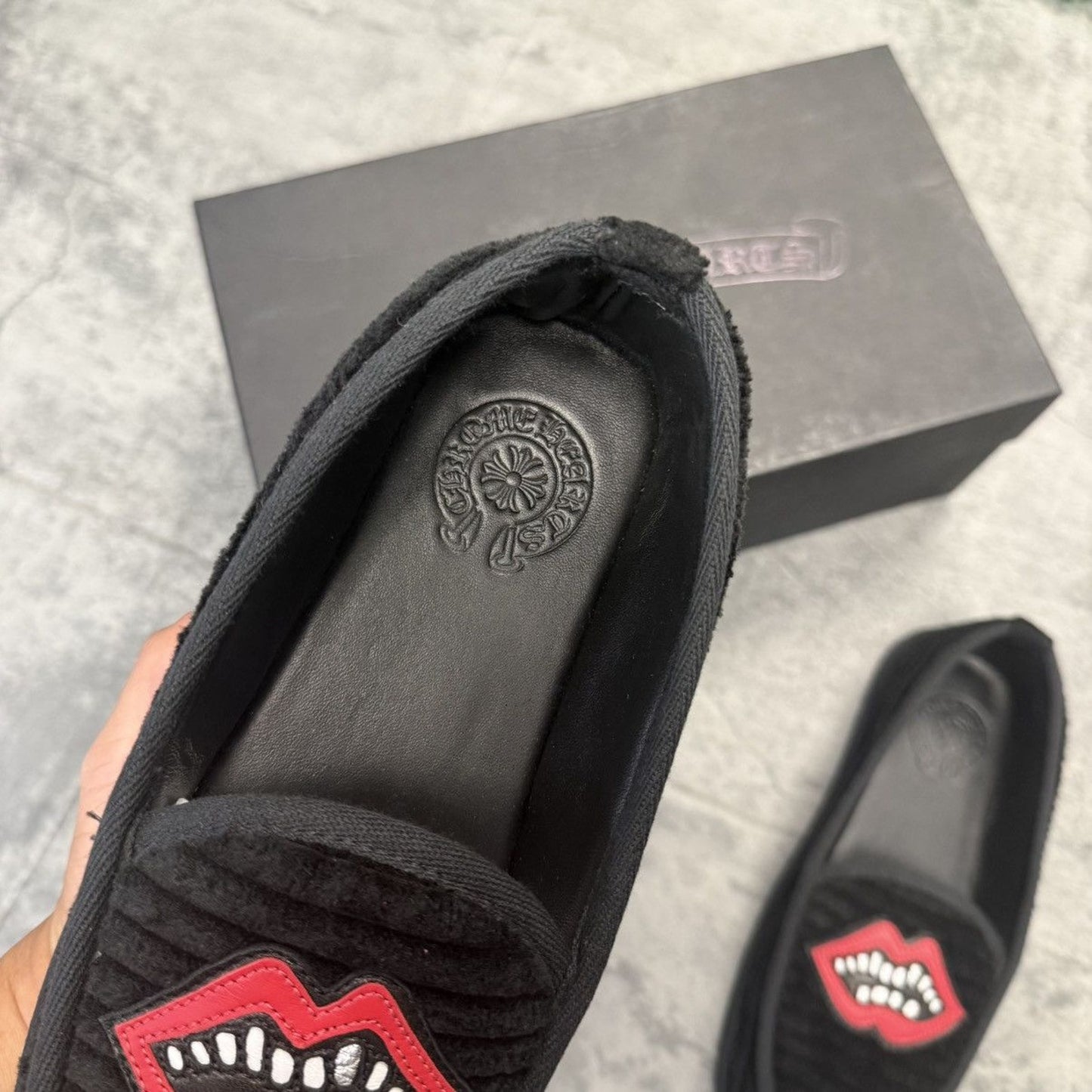 Chrome Hearts x Mattyboy Corduroy "Chomper" Loafers - 40 (8US)