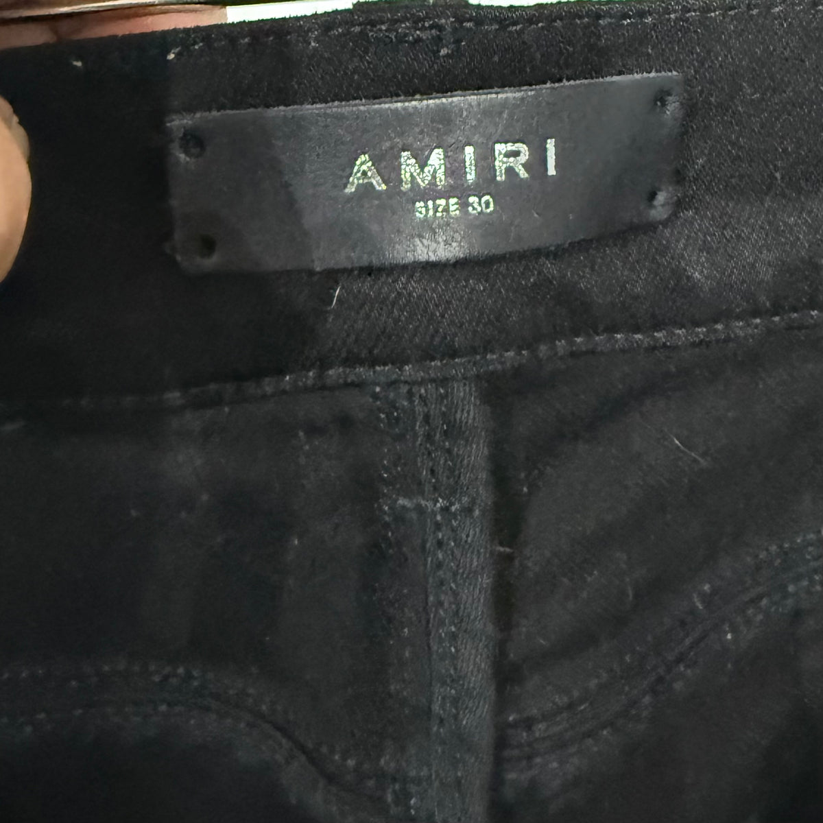 Amiri Black / White Bandana Thrasher Jeans Size 30