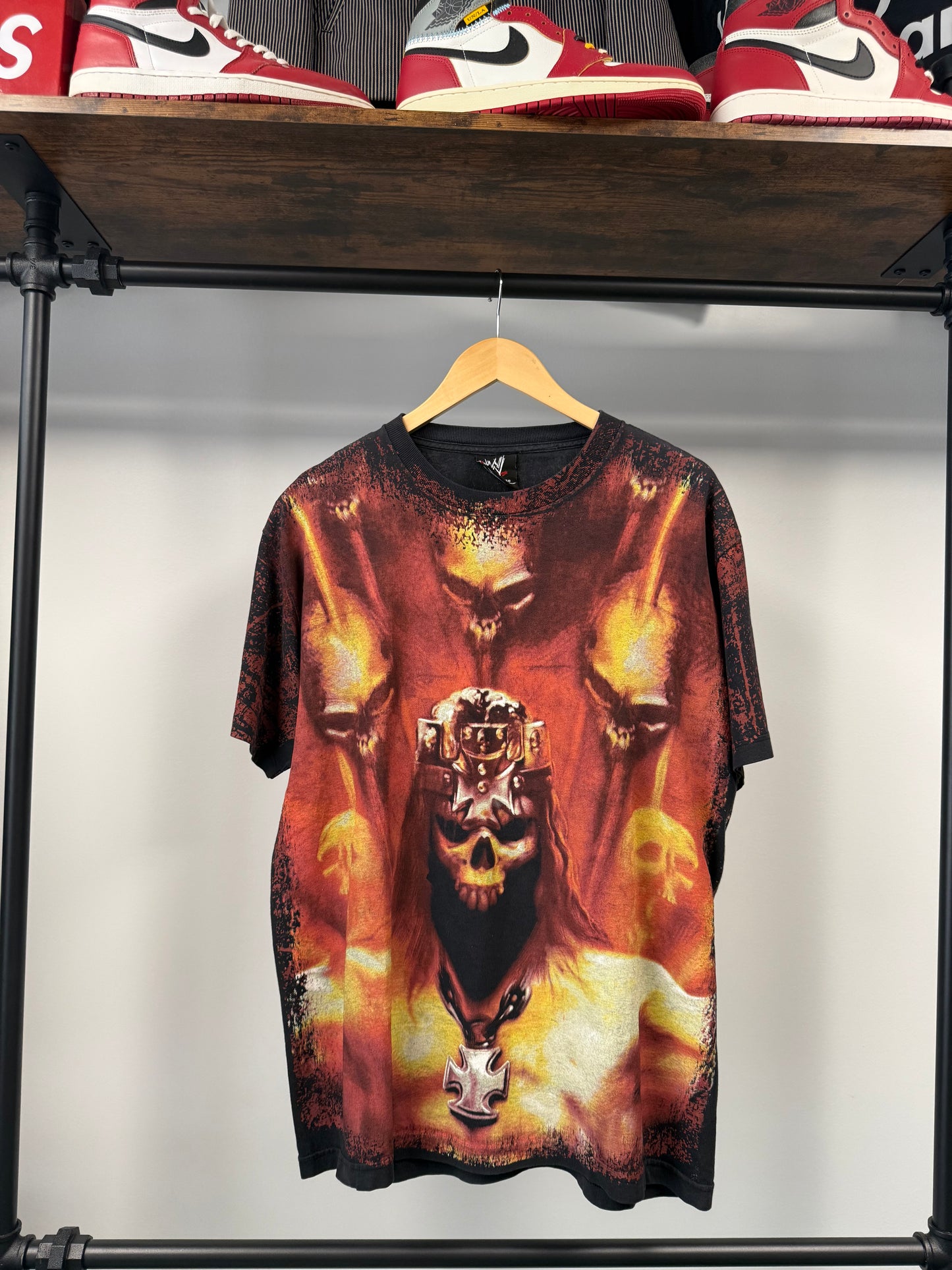 Triple H "Hunter Hearst Helmsley" All Over Print Tee - Size L