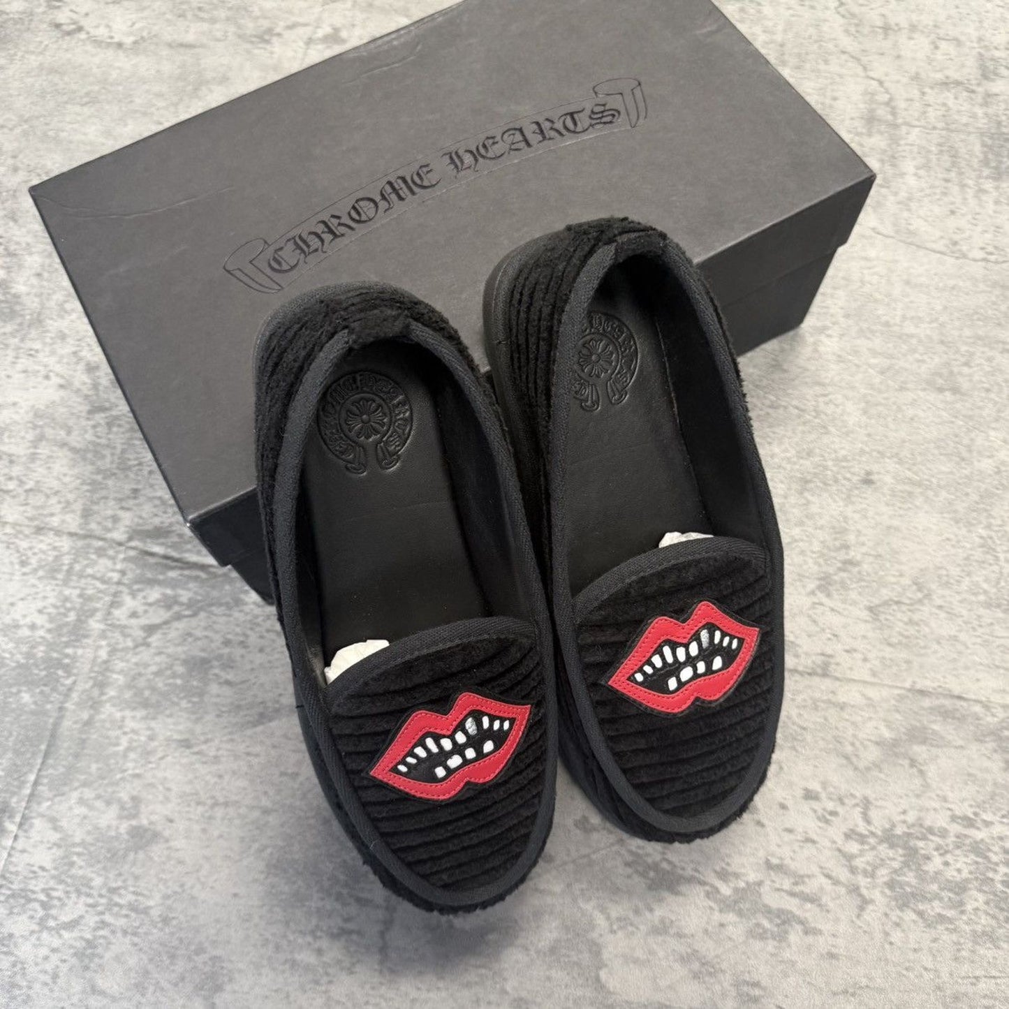 Chrome Hearts x Mattyboy Corduroy "Chomper" Loafers - 40 (8US)