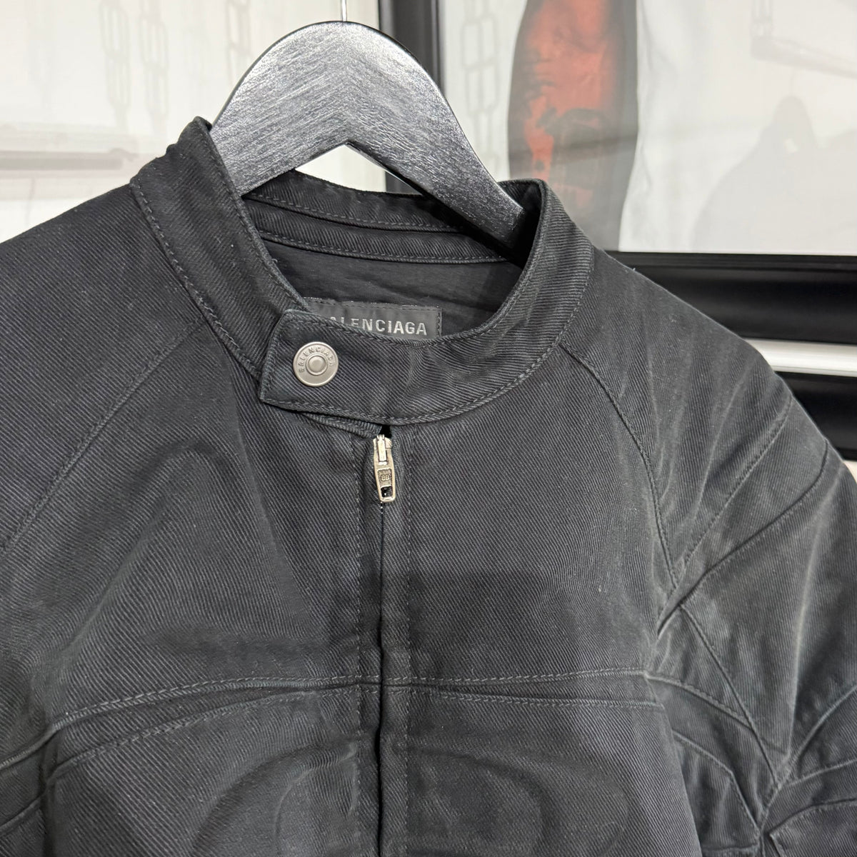Balenciaga Canvas Racing Jacket - Size 1 (L)