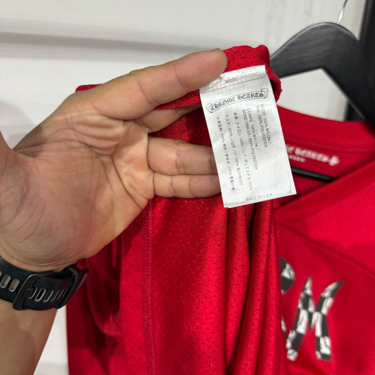 Chrome Hearts x Matty Boy "FORM" Long-Sleeve Jersey 'Red'