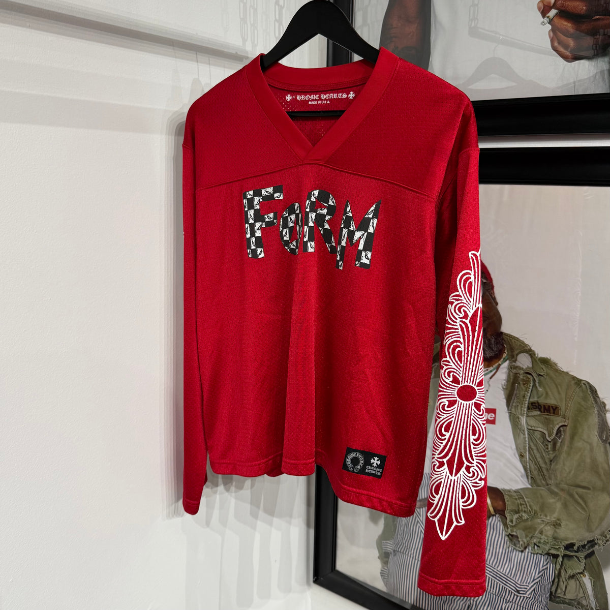 Chrome Hearts x Matty Boy "FORM" Long-Sleeve Jersey 'Red'