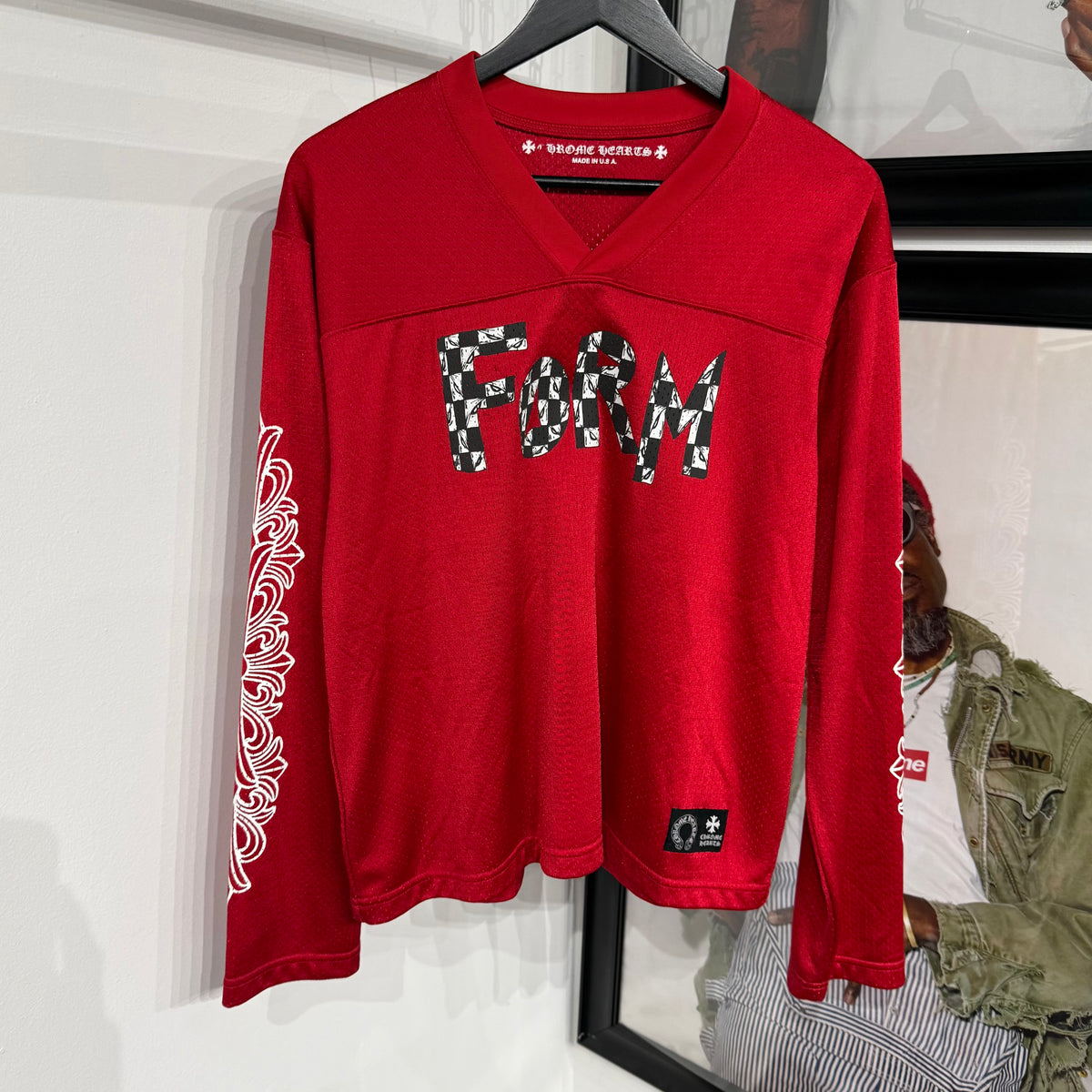 Chrome Hearts x Matty Boy "FORM" Long-Sleeve Jersey 'Red'