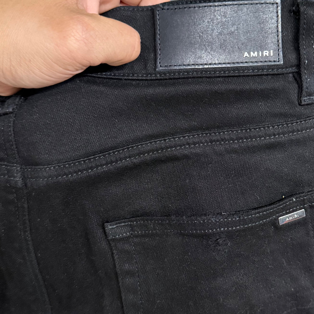Amiri Black / White Bandana Thrasher Jeans Size 30