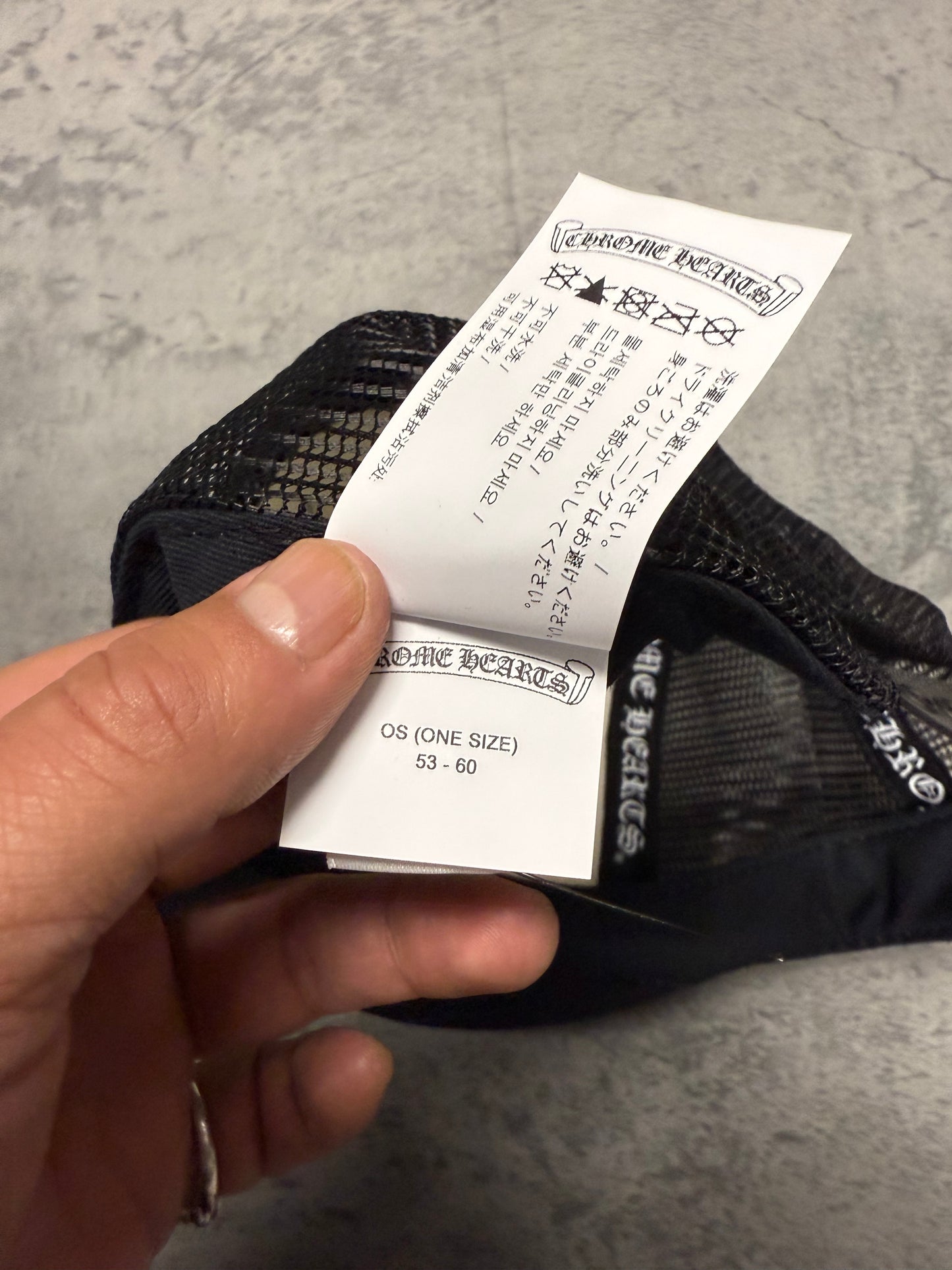 Chrome Hearts “CH Hollywood”
Trucker Hat