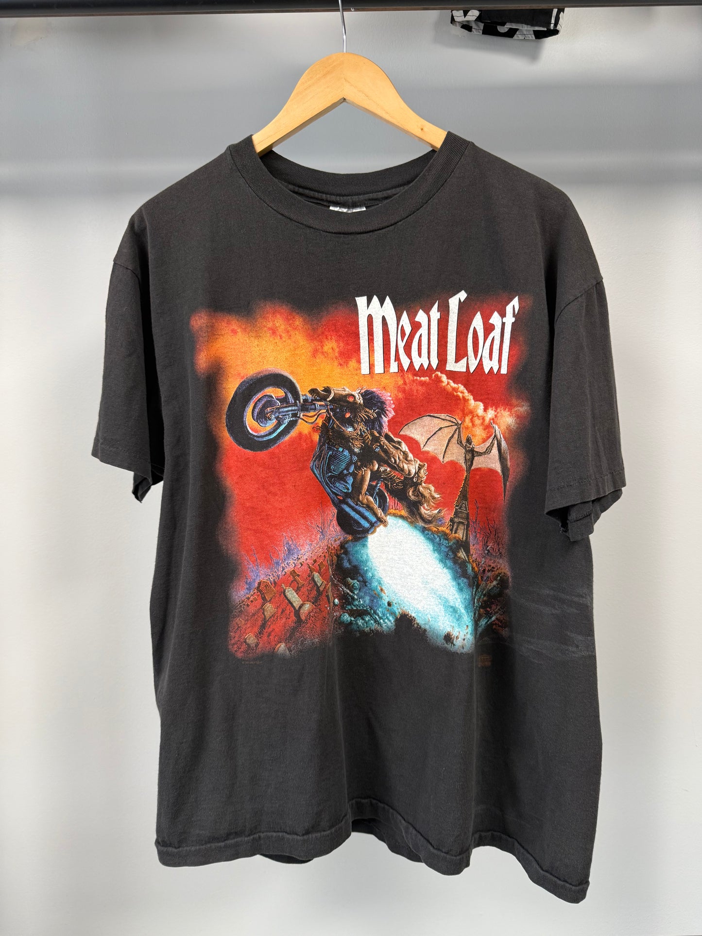 1993 Meat Loaf  "Bat Out Of Hell World Tour" Tee - Size XL