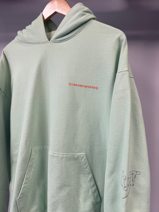 Chrome Hearts x Matty Boy "Lust" Mint Green Hoodie - Size XL