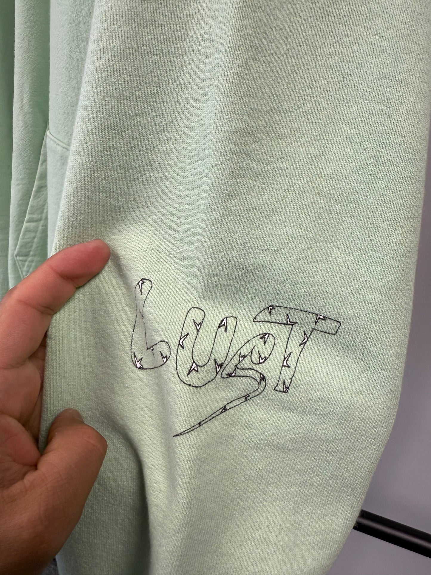 Chrome Hearts x Matty Boy "Lust" Mint Green Hoodie - Size XL