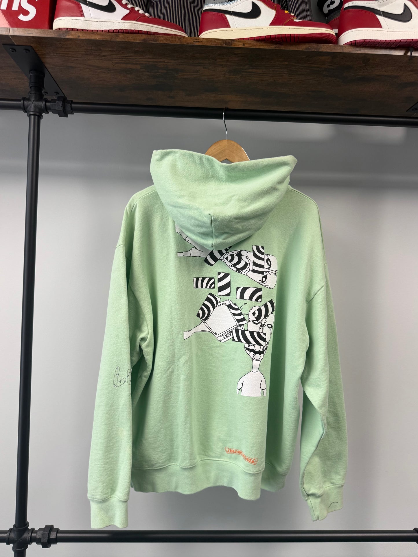 Chrome Hearts x Matty Boy "Lust" Mint Green Hoodie - Size XL