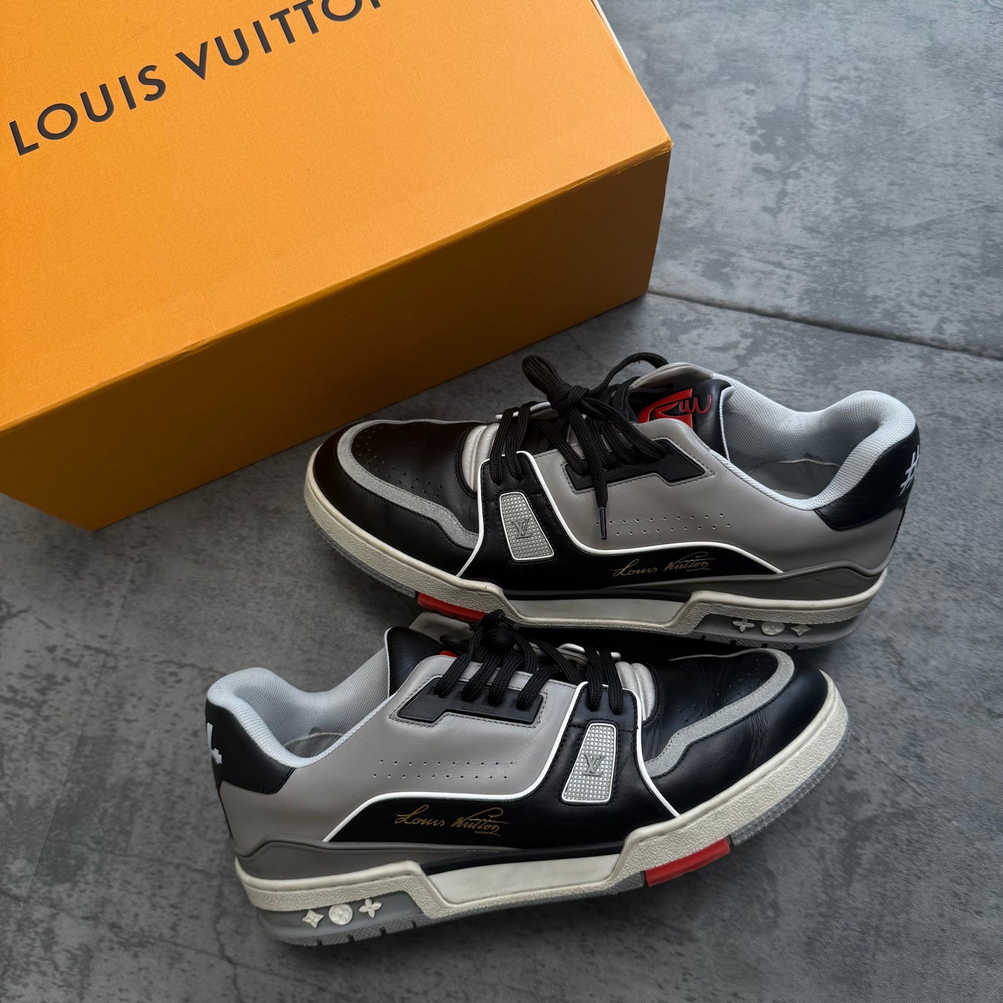 Louis Vuitton LV Trainer Sneaker Low Black Grey - 10US