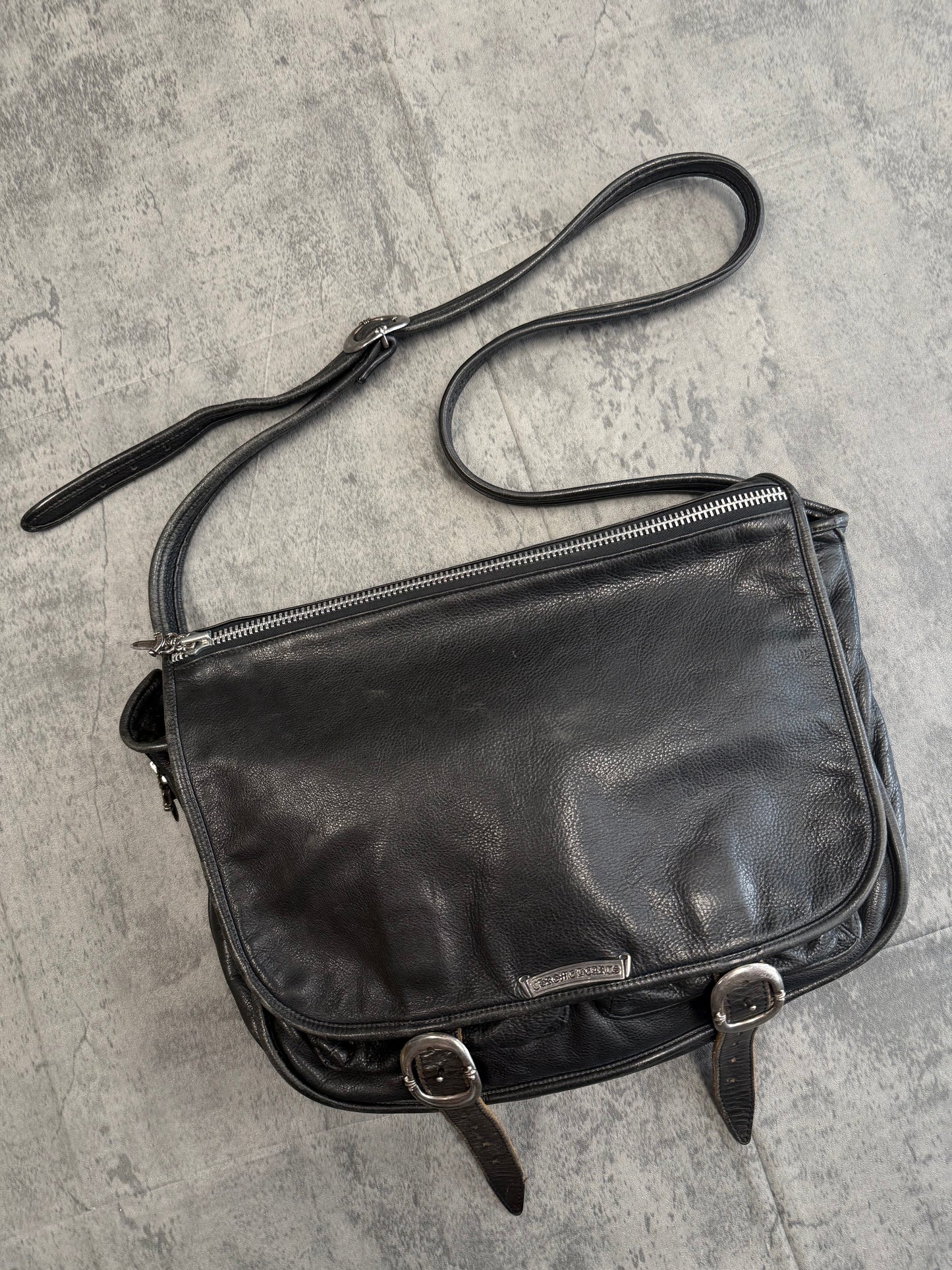 Chrome Hearts "Messanger" Leather Bag