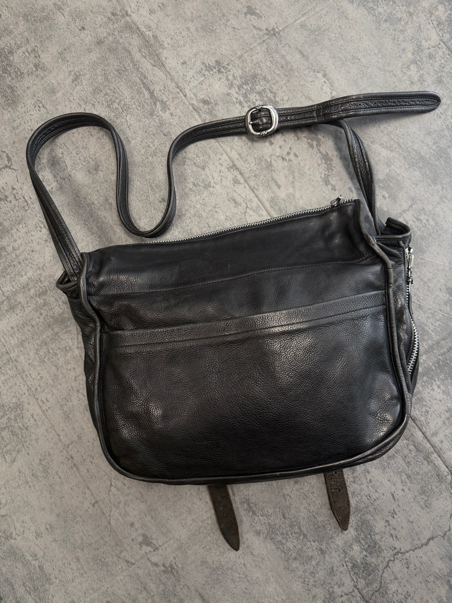 Chrome Hearts "Messanger" Leather Bag