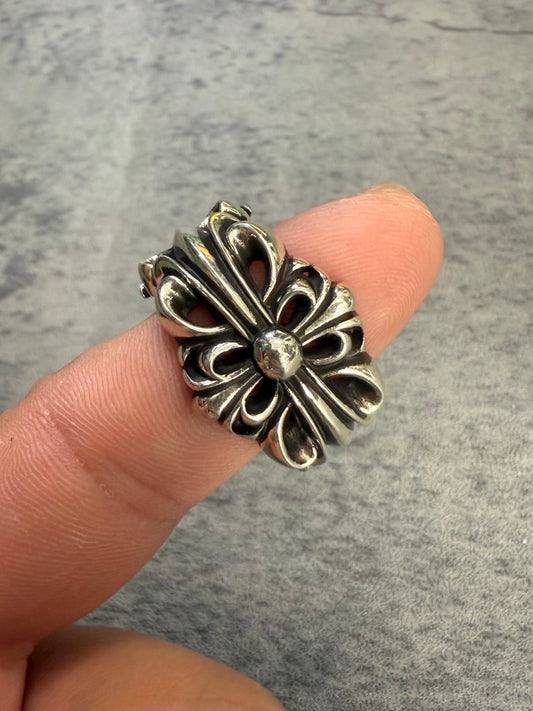 Chrome Hearts Double Floral Ring - Size 12