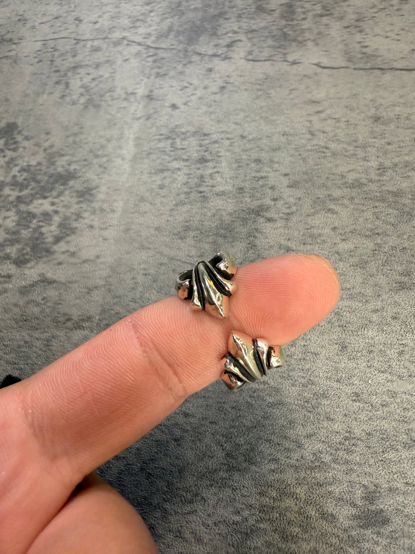 Chrome Hearts Double Floral Ring - Size 12