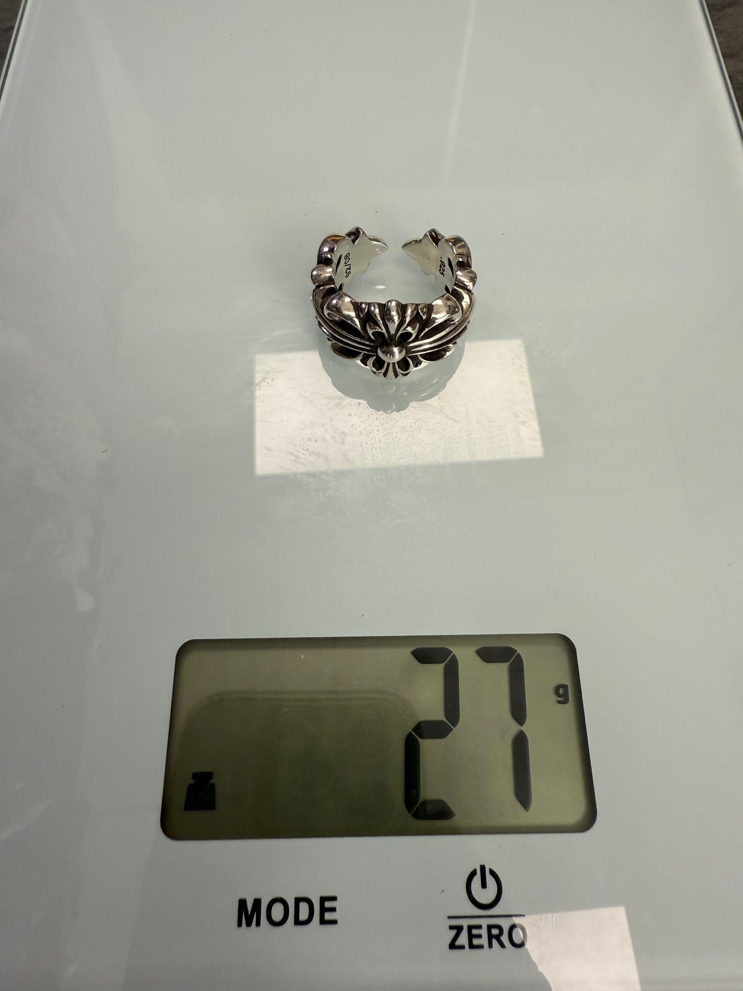 Chrome Hearts Double Floral Ring - Size 12