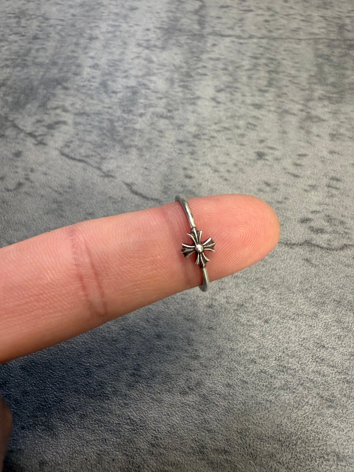 Chrome Hearts Bubble Gum Silver Ring - Size 7