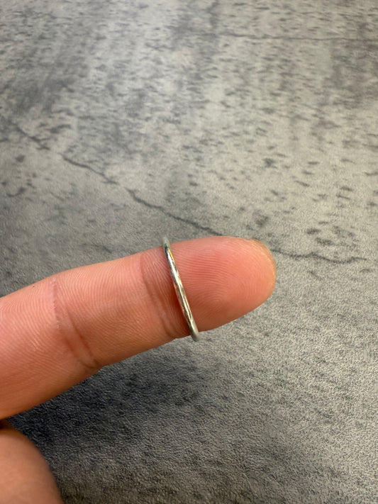 Chrome Hearts Bubble Gum Silver Ring - Size 7