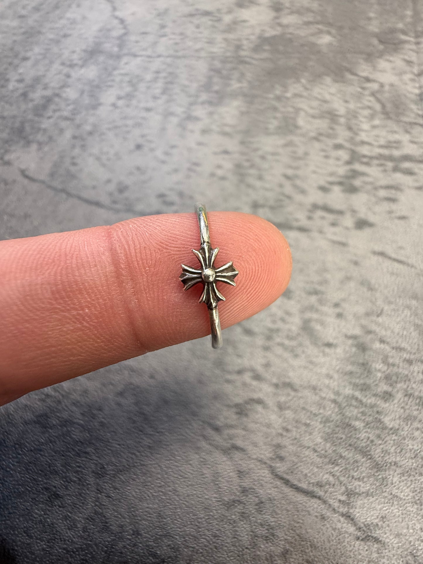 Chrome Hearts Bubble Gum Silver Ring - Size 7