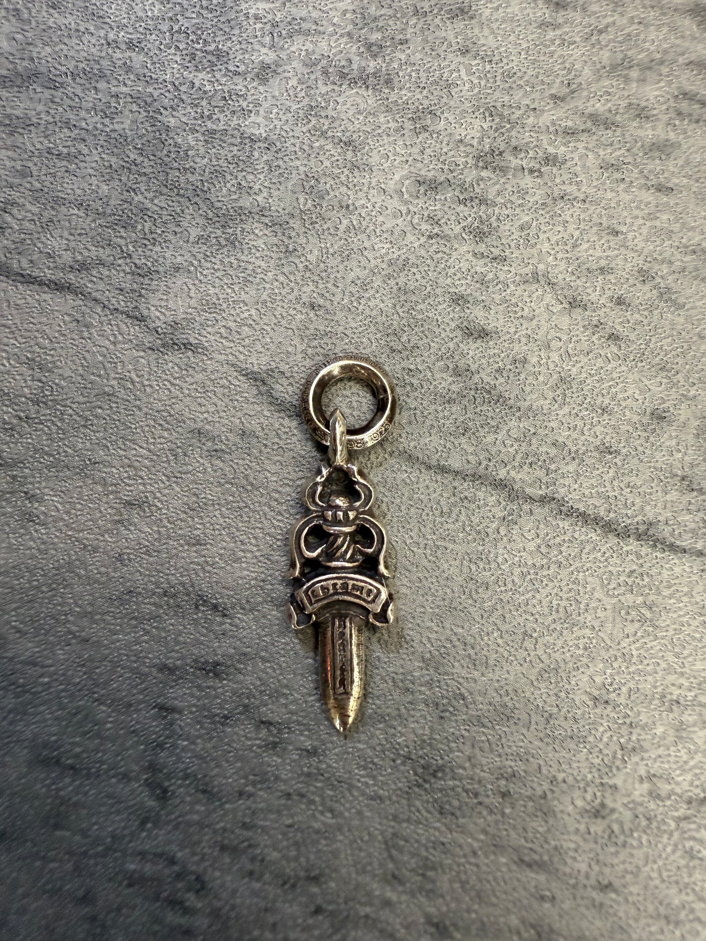 Chrome Hearts Silver Dagger Necklace
