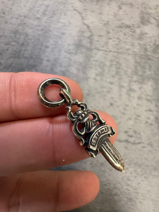 Chrome Hearts Silver Dagger Necklace
