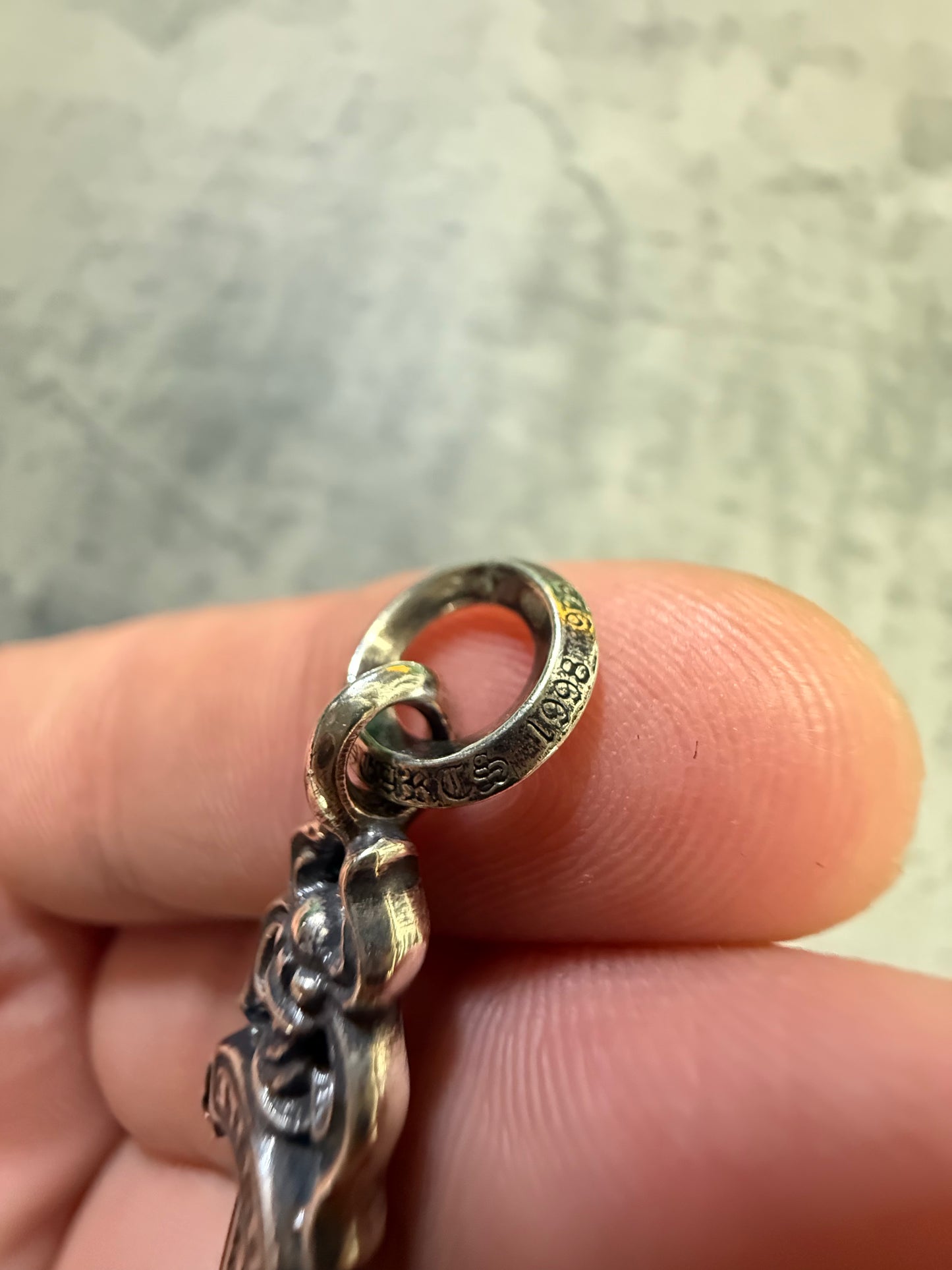 Chrome Hearts Silver Dagger Necklace